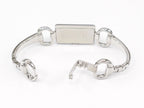 Gucci Tornabuoni 119 stainless steel bangle clip