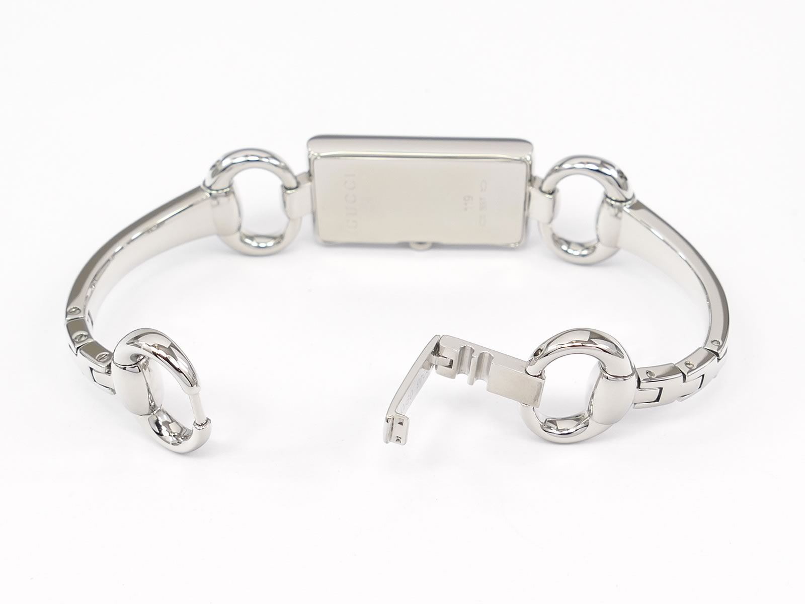 Gucci Tornabuoni 119 stainless steel bangle clip