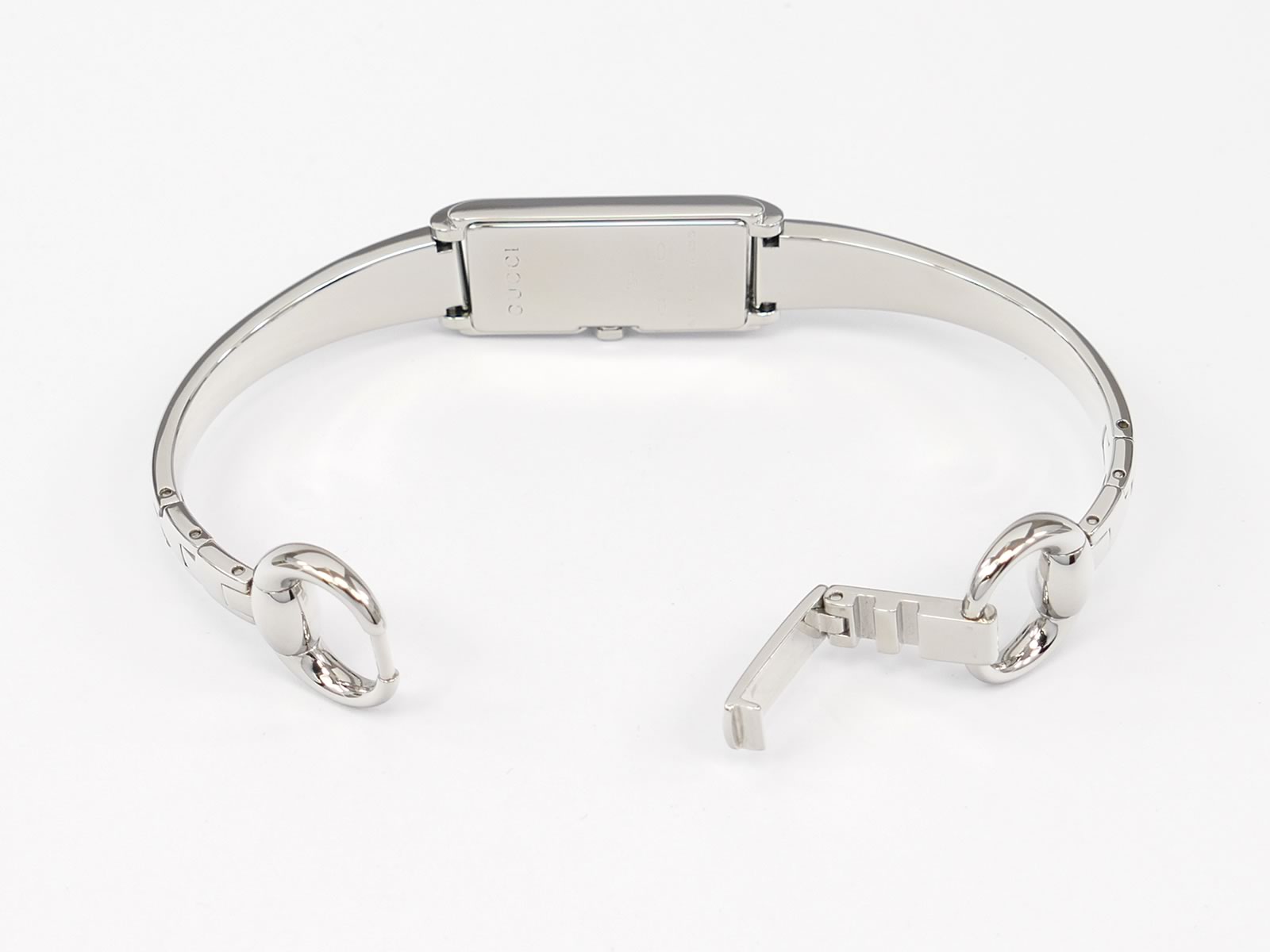 Gucci G-Line 109 stainless steel bangle clip