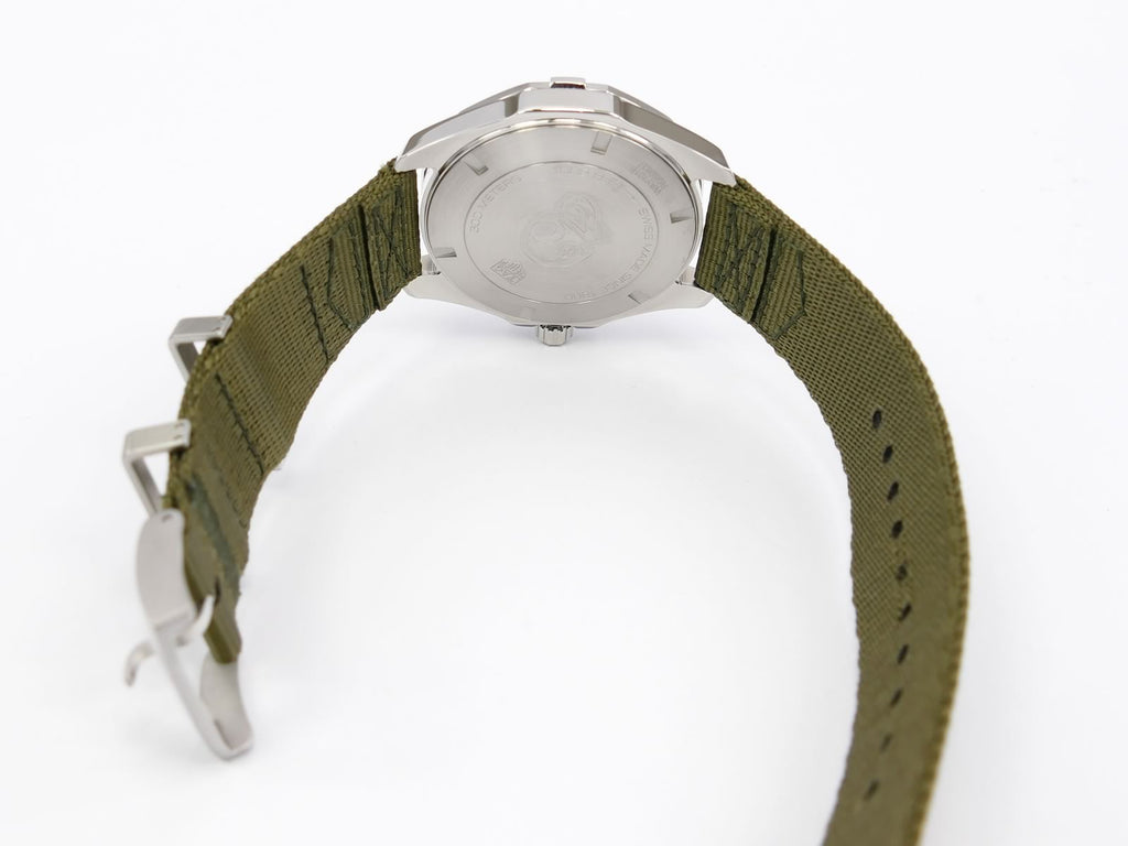 TAG Heuer Aquaracer WAY101E.FC8222 green khaki textile strap