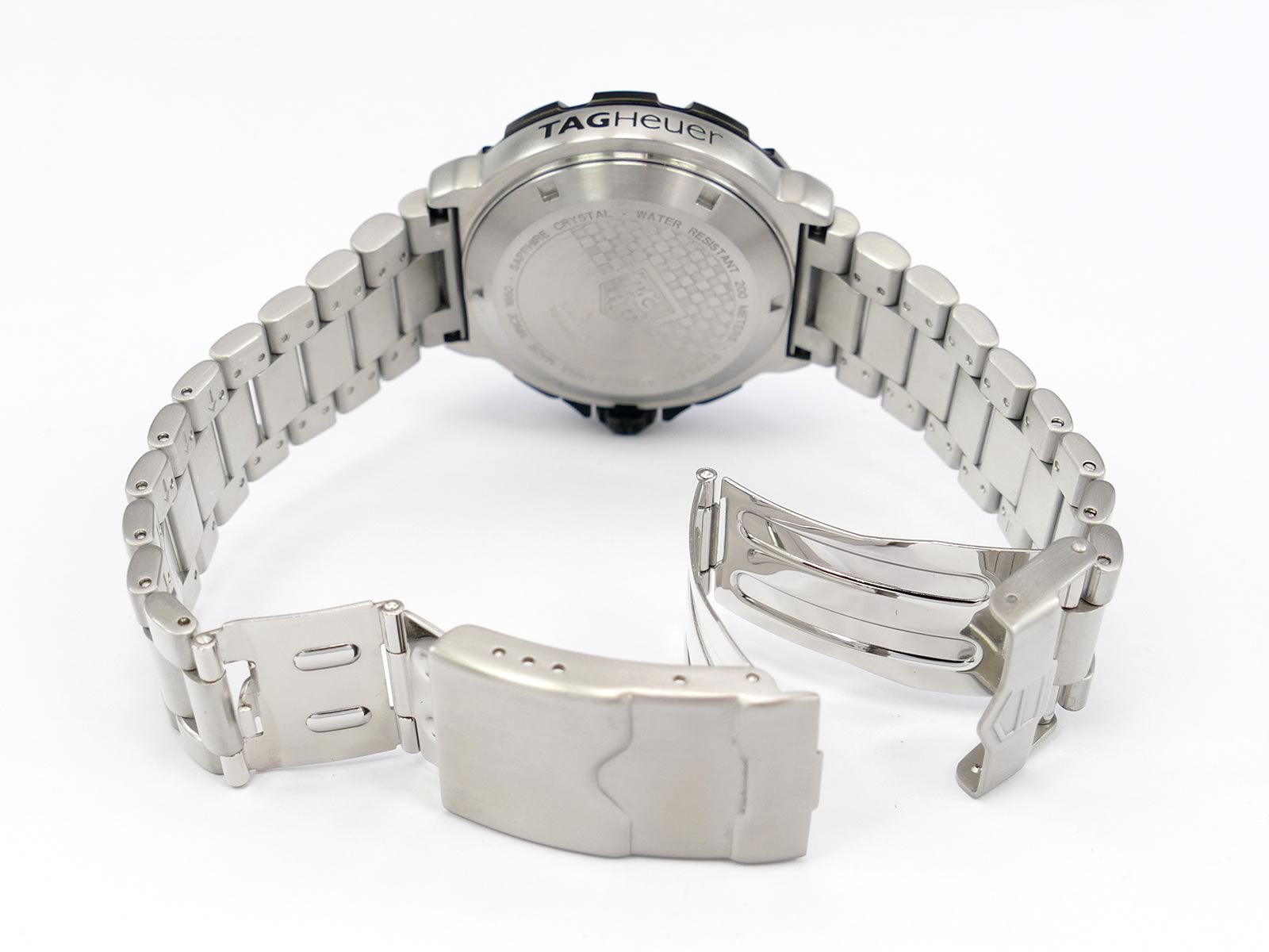 TAG Heuer Formula 1 Chronograph CAH1110.BA0850 folding clasp and safety clasp