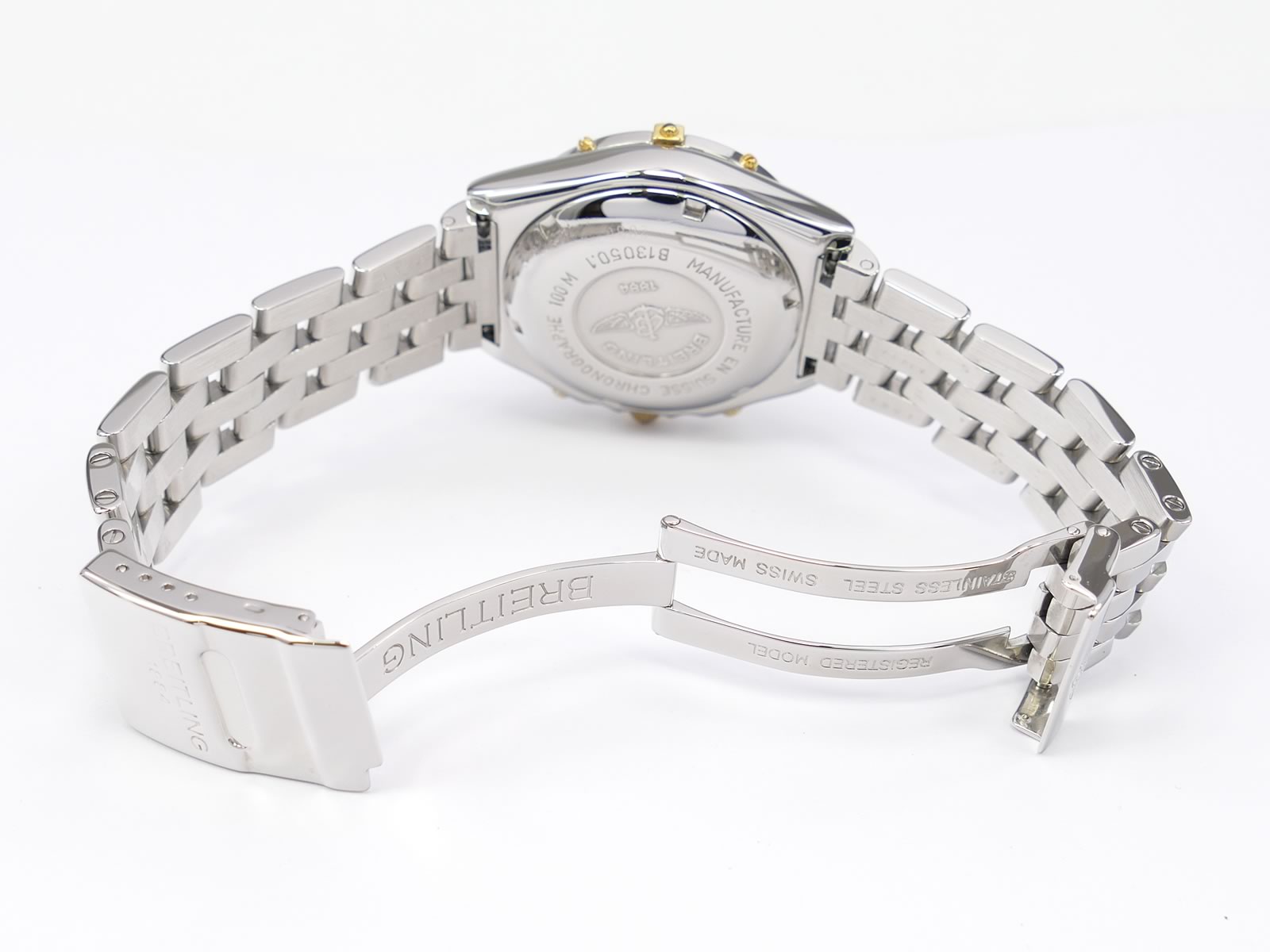 Breitling Chronomat B13050.1 folding stainless steel clasp