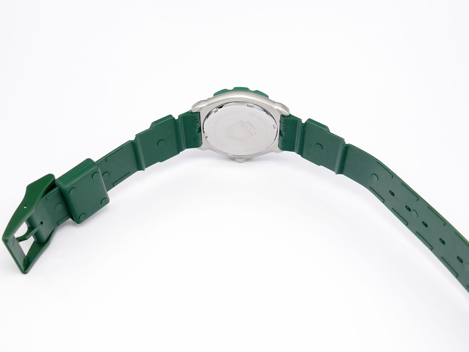 TAG Heuer Formula 1 WA1212 green rubber strap