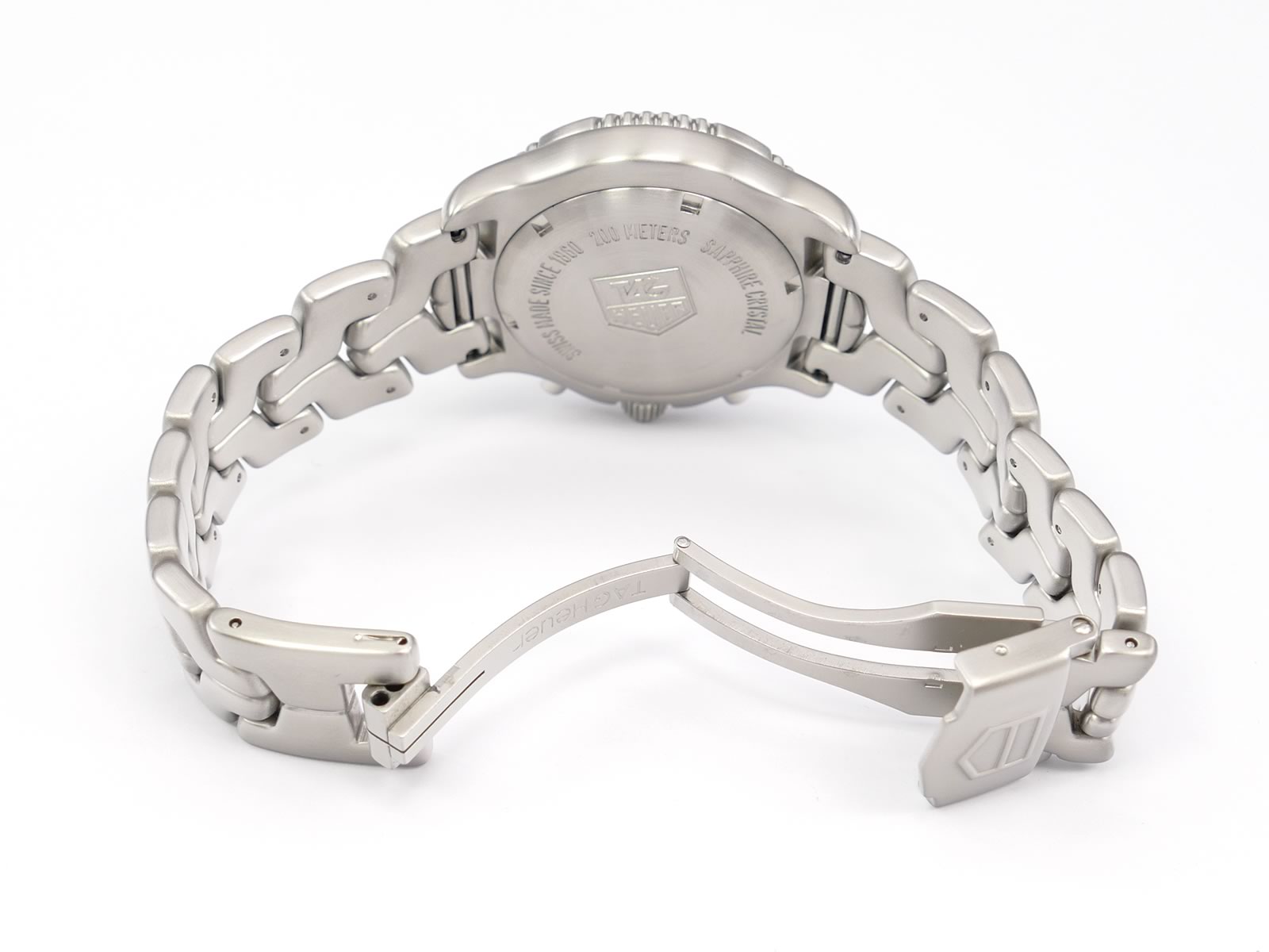 TAG Heuer Link CT1111.BA0550 folding clasp with security clip