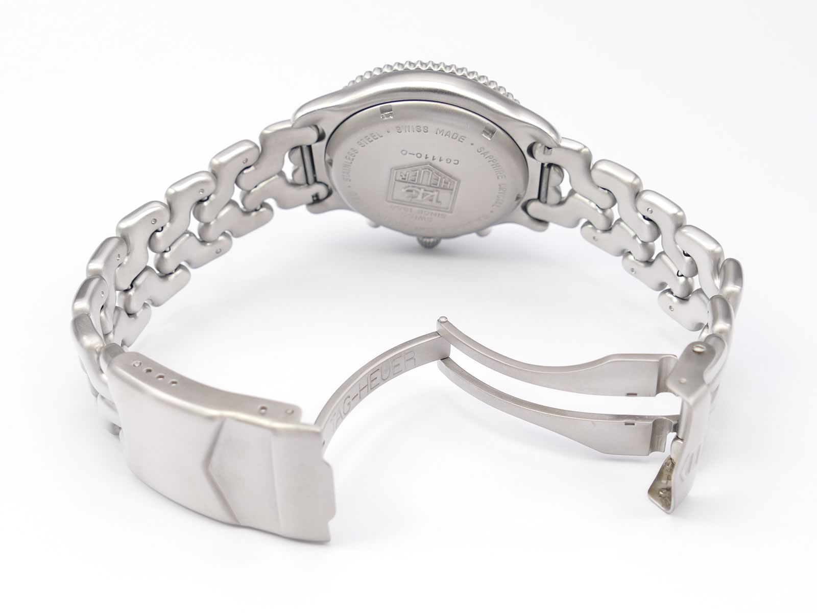 TAG Heuer SEL Chronograph CG1110-0 stainless steel folding clasp BA0473/4