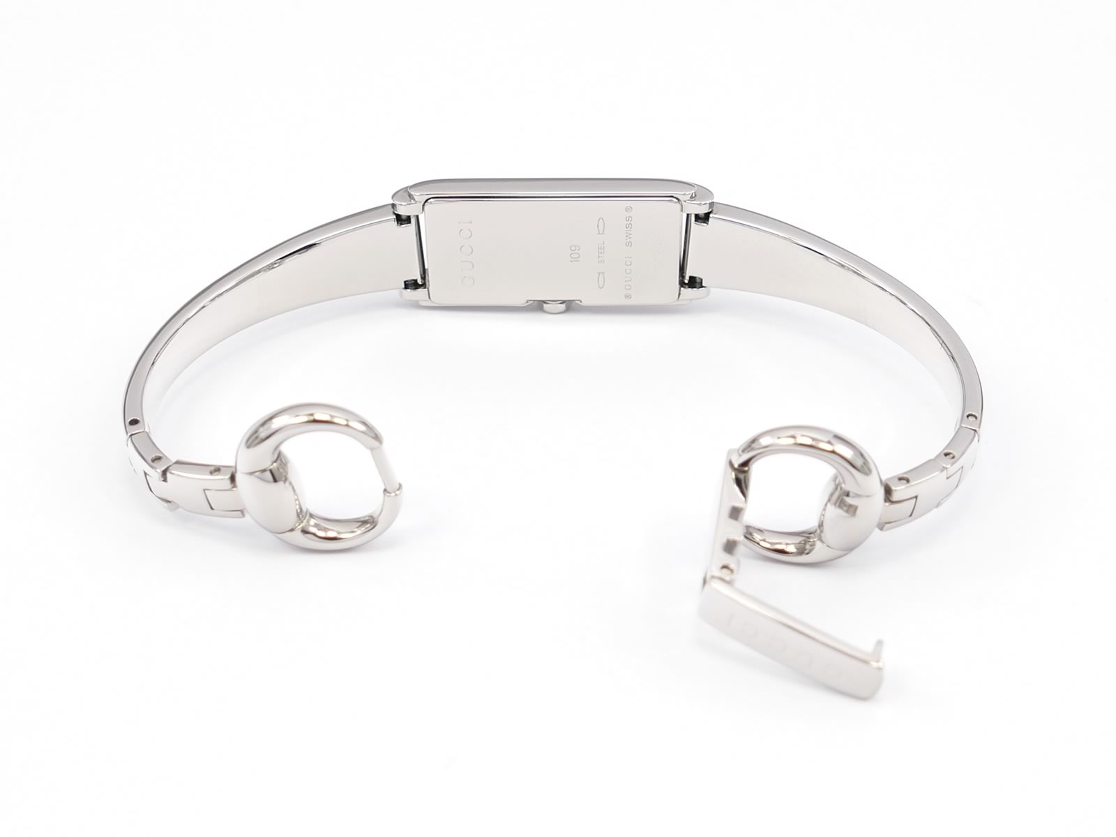 Gucci G-Line 109 Stainless Steel bangle clip