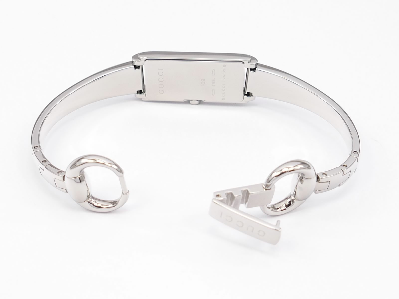 Gucci G-Line 109 Stainless Steel bangle clip