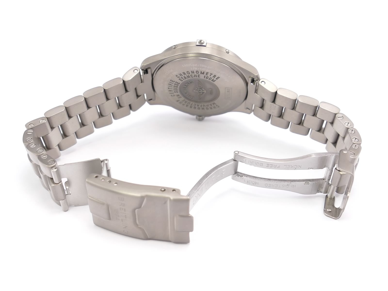 Breitling Aerospace Chronometre E75362 Titanium folding clasp with wet suit expansion