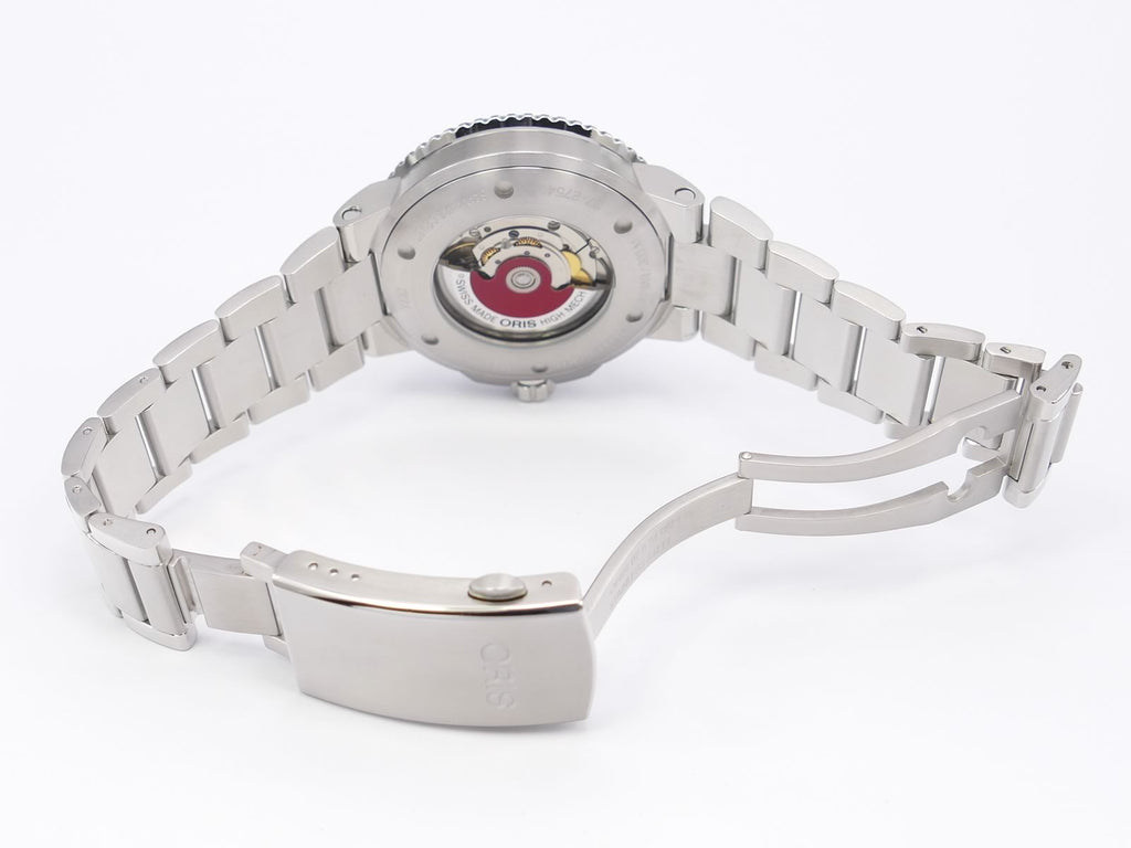 Oris Aquis 01 733 7730 4157 folding clasp