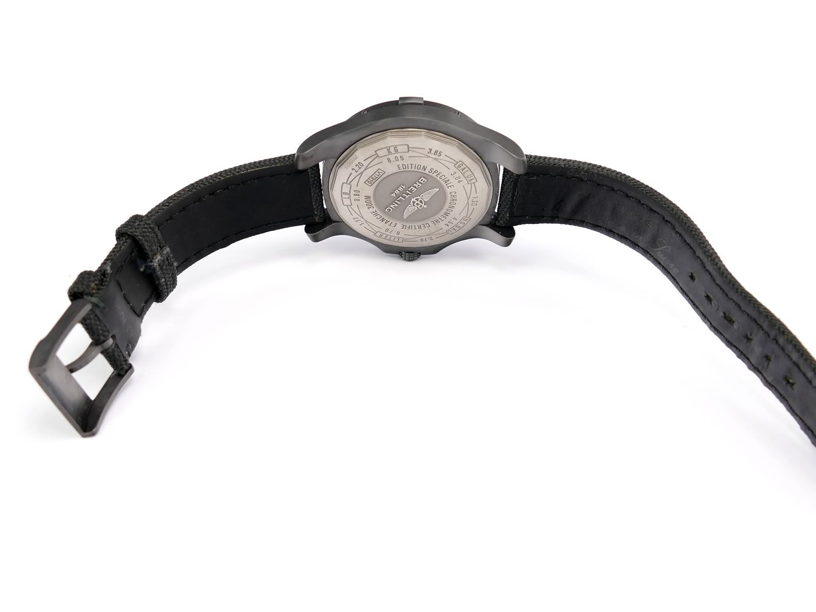 Breitling Avenger Blackbird V17310 leather backed strap