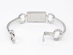 Gucci Tornabuoni 119 stainless steel bangle clip