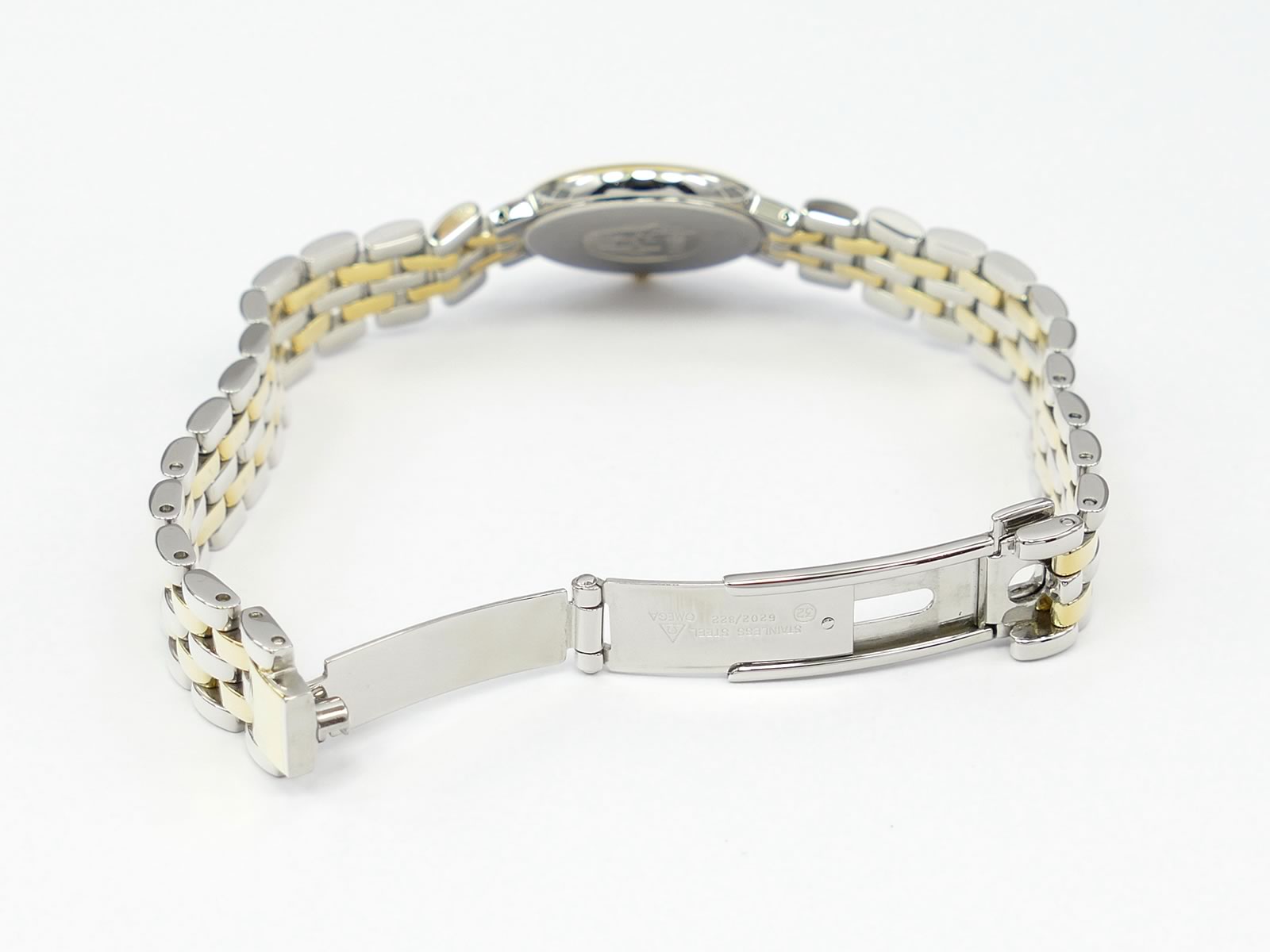Omega De Ville 7260.11.00 stainless steel slide and fold clasp