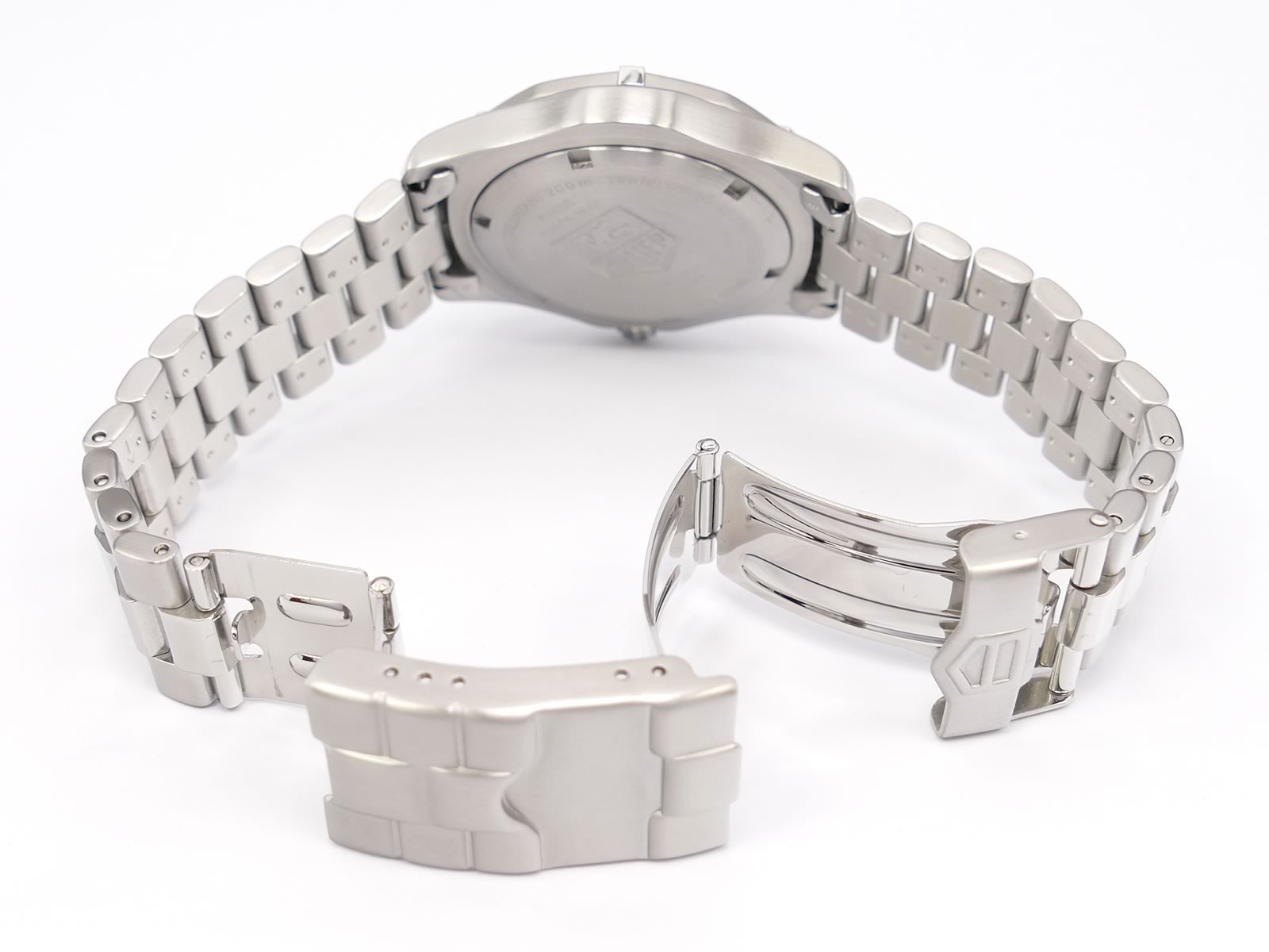 TAG Heuer 2000 WK1115.BA0311 stainless steel folding clasp with wet suit expansion