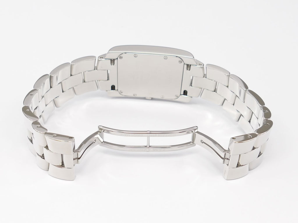 Baume & Mercier Hampton Milleis 65308 stainless steel bi folding clasp