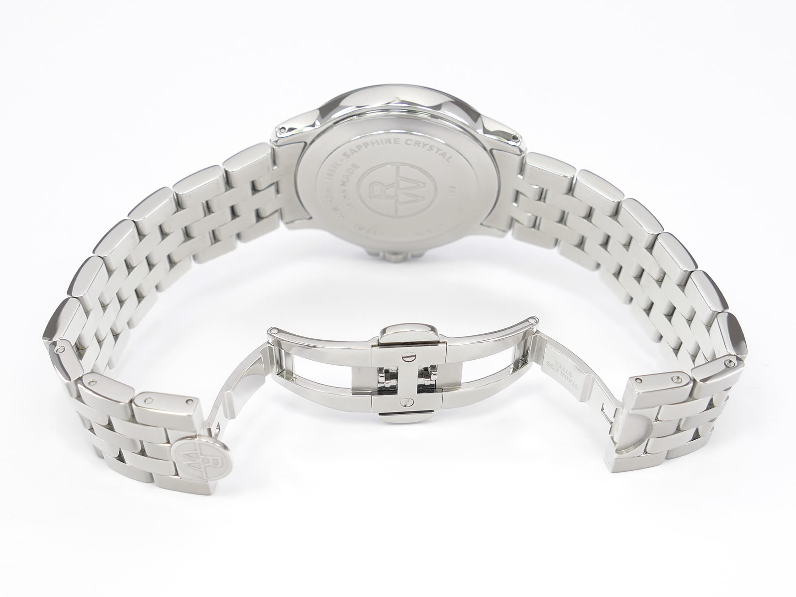 Raymond Weil Tango 5599 stainless steel bi folding clasp