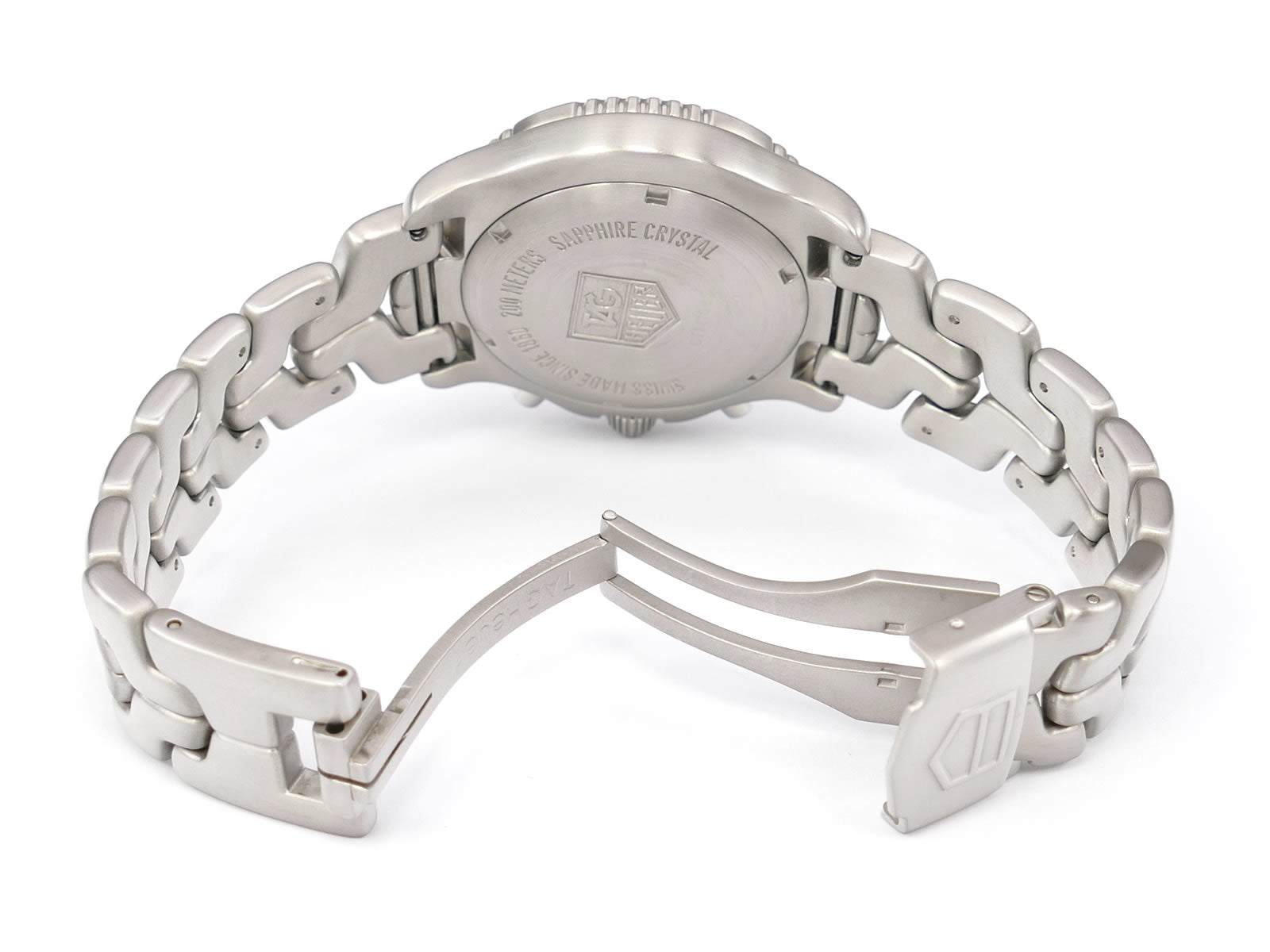 TAG Heuer Link CT1110 stainless steel folding clasp