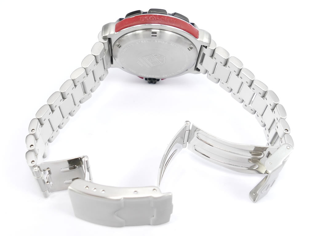 TAG Heuer Formula 1 WAC1113.BA0850 Arabic Red Dial F1 Quartz 41 mm Date
