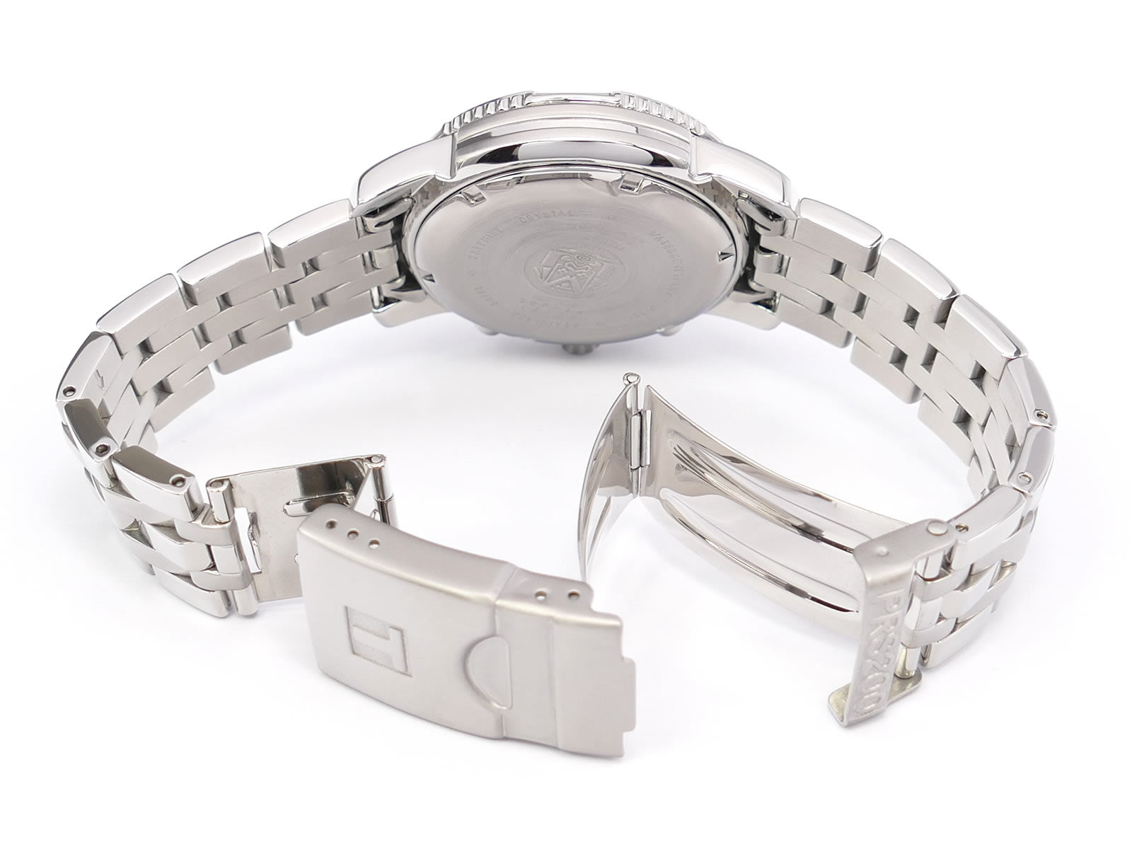 Tissot T-Sport PRS200 stainless steel folding clasp with wetsuit expansion