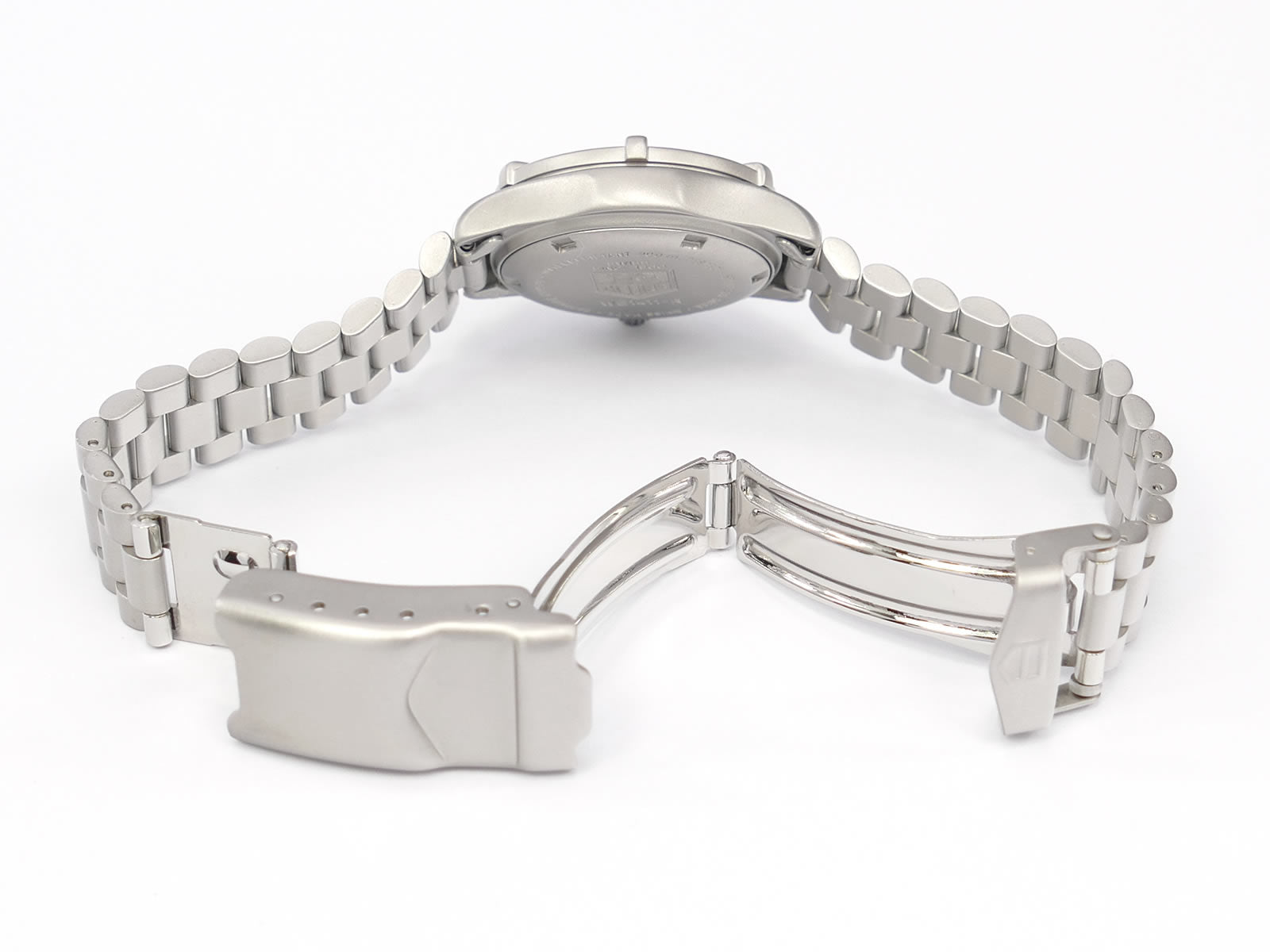TAG Heuer 2000 WE1411-R stainless steel folding clasp with wet suit expansion