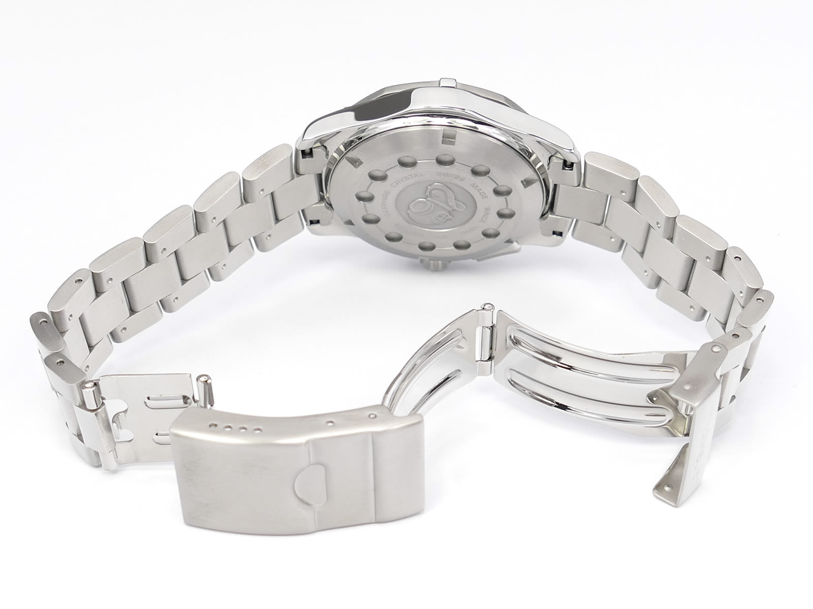 TAG Heuer Aquaracer Alarm WAF111Z.BA0801 folding clasp with wet suit expansion