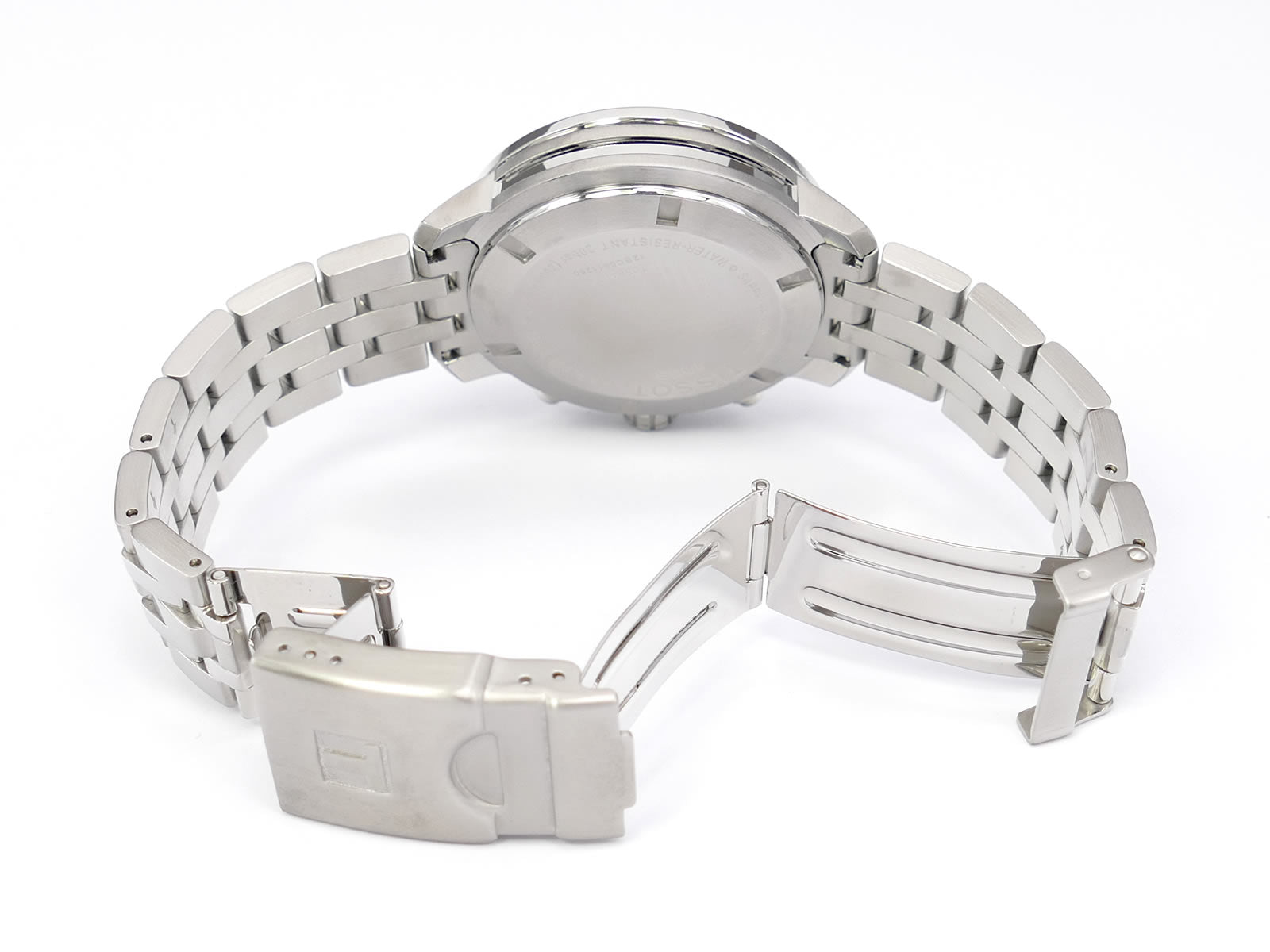 Tissot T-Sport PRC200 T055417A stainless steel folding clasp with wet suit expansion