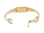 Gucci G-Line 109 18k Gold plated bangle clip