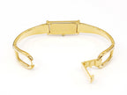Gucci 1500L 18k Gold Plated bangle clip