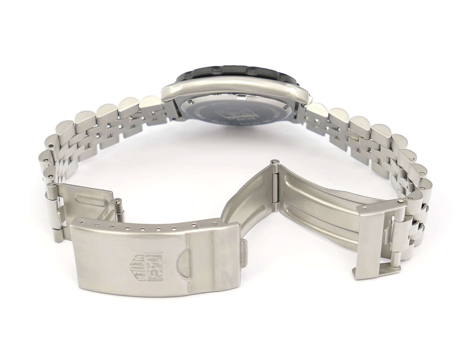 TAG Heuer Formula 1 WA1211 stainless steel folding clasp with wet suit expansion
