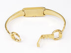 Gucci G-Line 109 18k Gold plated bangle clip