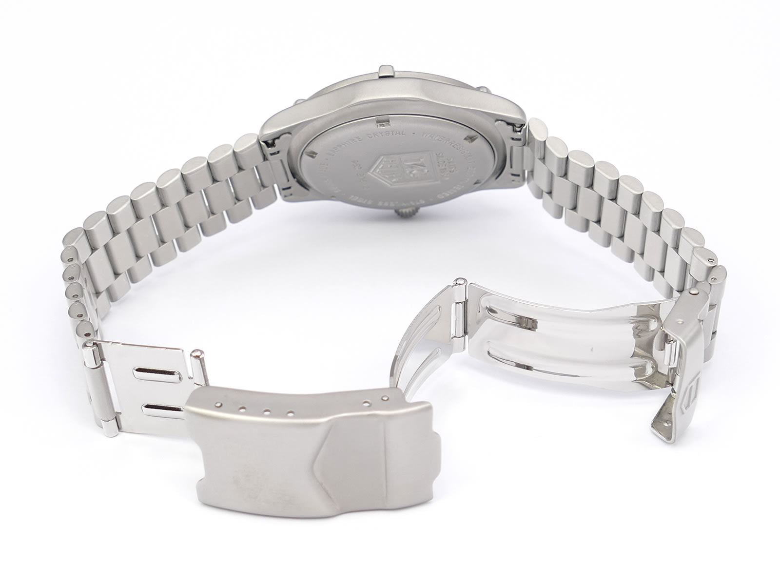 TAG Heuer 2000 962.206-2 folding stainless steel clasp with wet suit expansion