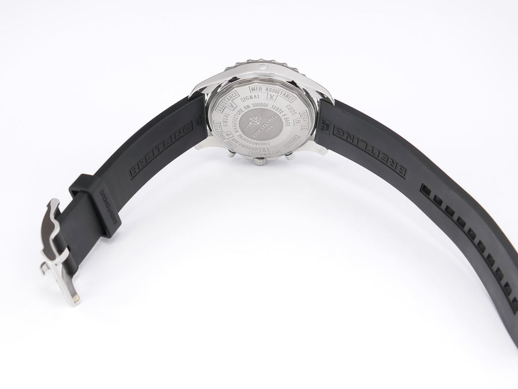 Breitling Chronospace A78365 black rubber strap