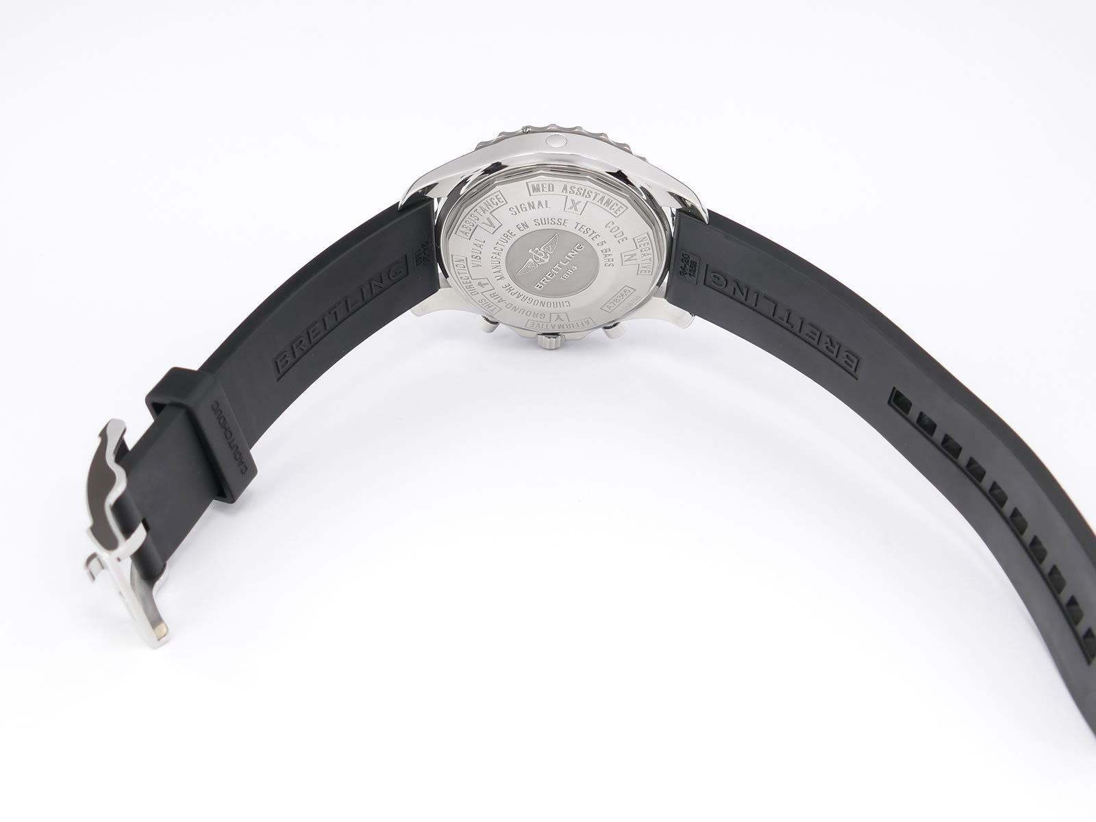 Breitling Chronospace A78365 black rubber strap