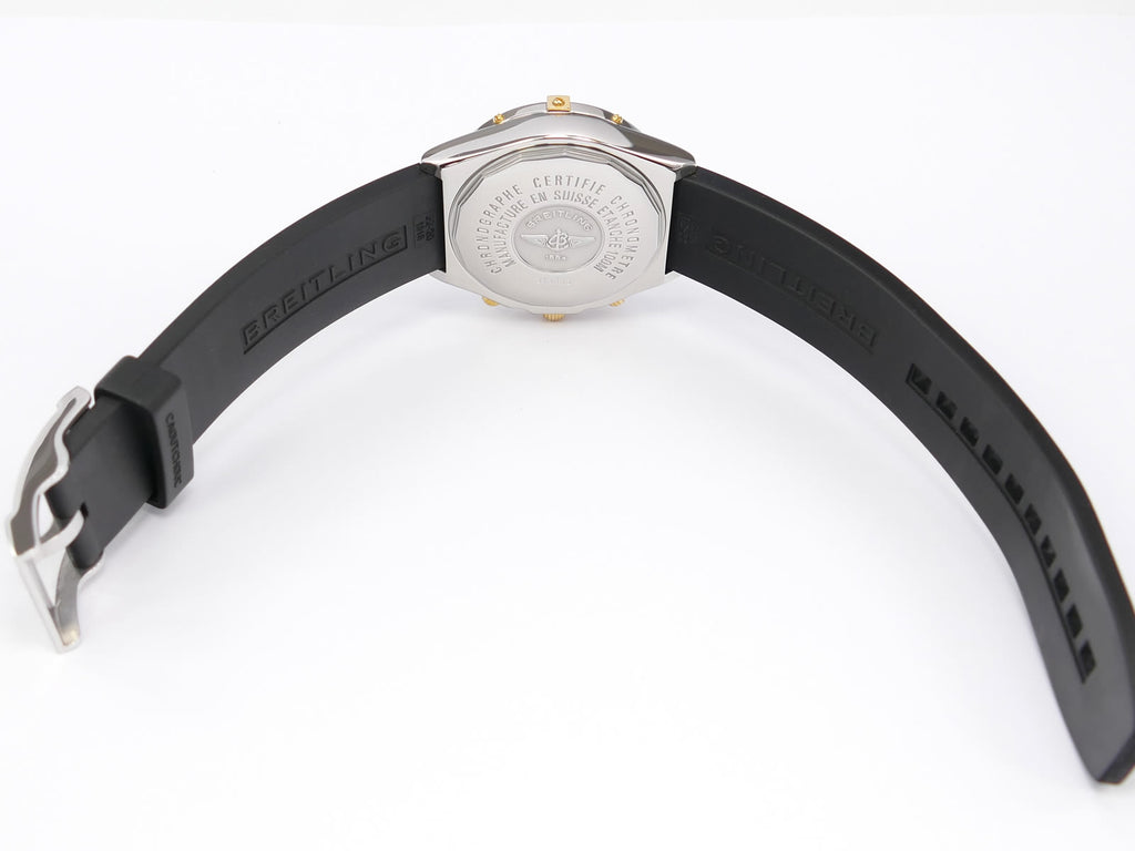 Breitling Crosswind Chronograph B13355 black rubber strap