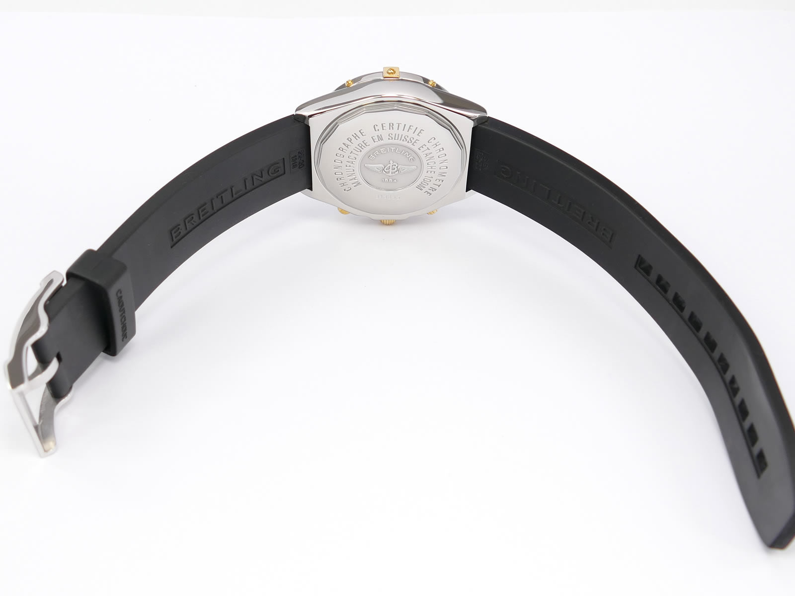 Breitling Crosswind Chronograph B13355 black rubber strap