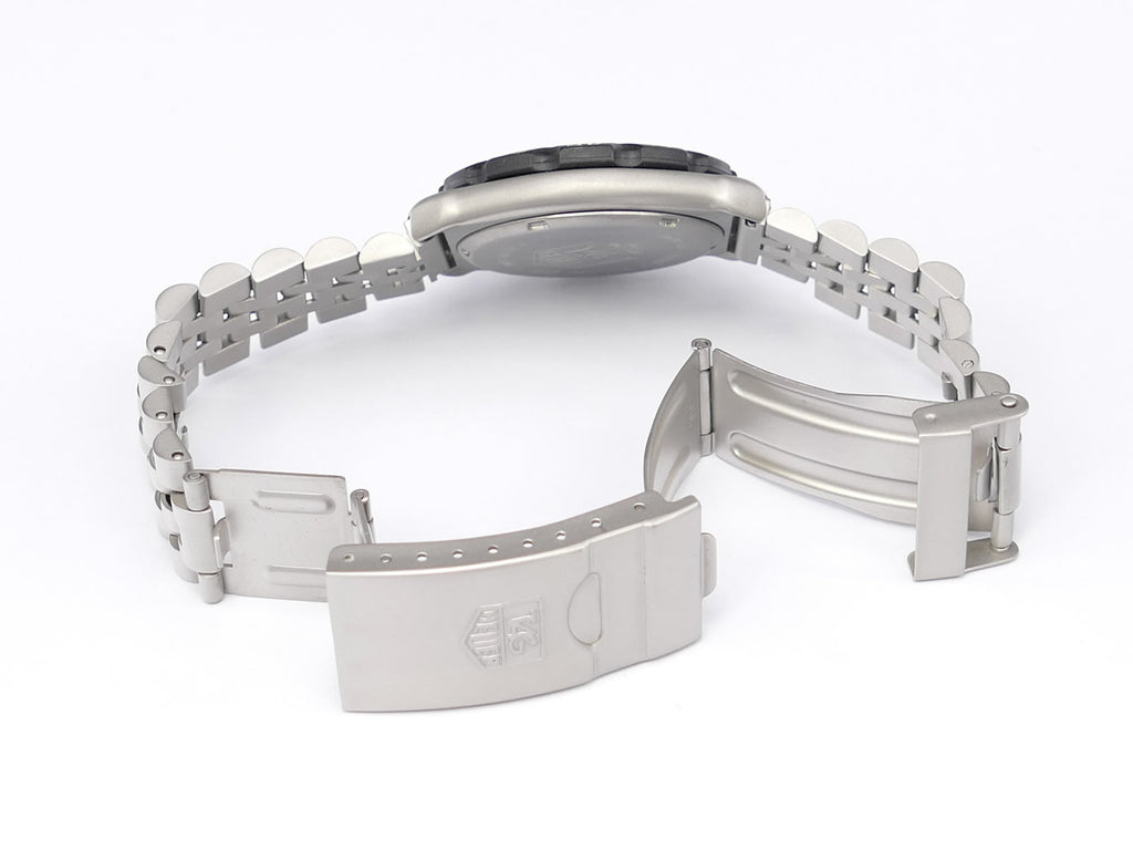 TAG Heuer Formula 1 375.513 stainless steel folding clasp with wet suit expansion