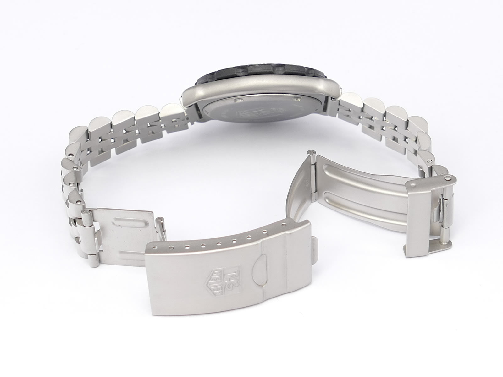 TAG Heuer Formula 1 375.513 stainless steel folding clasp with wet suit expansion