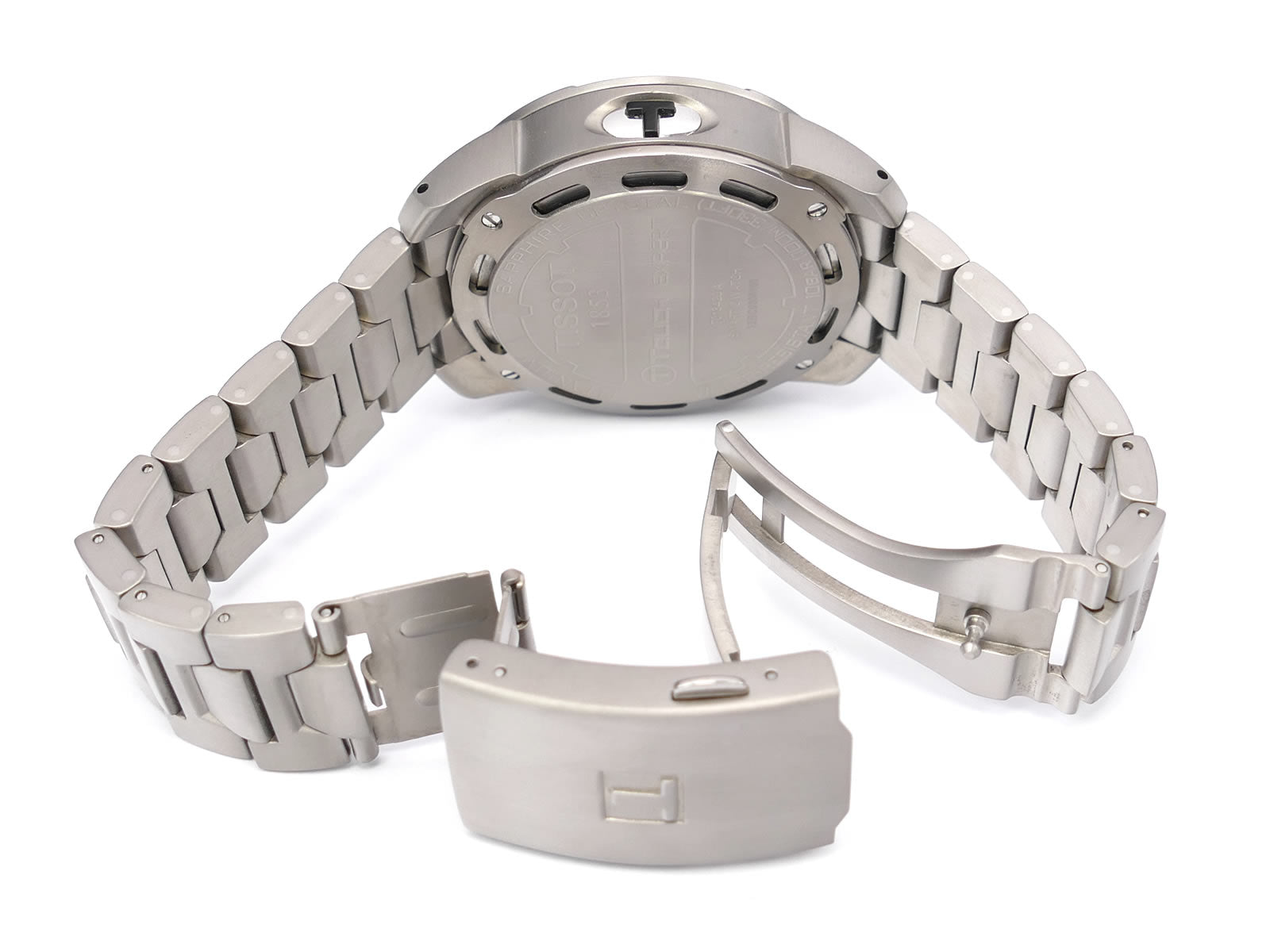 Tissot T-Touch Expert Titanium folding clasp with wet suit expansion