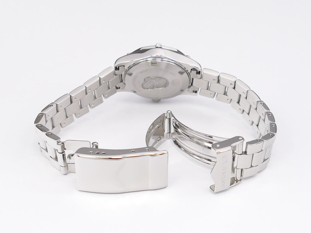 TAG Heuer Aquaracer WAF1415 stainless steel folding clasp with wet suit expansion