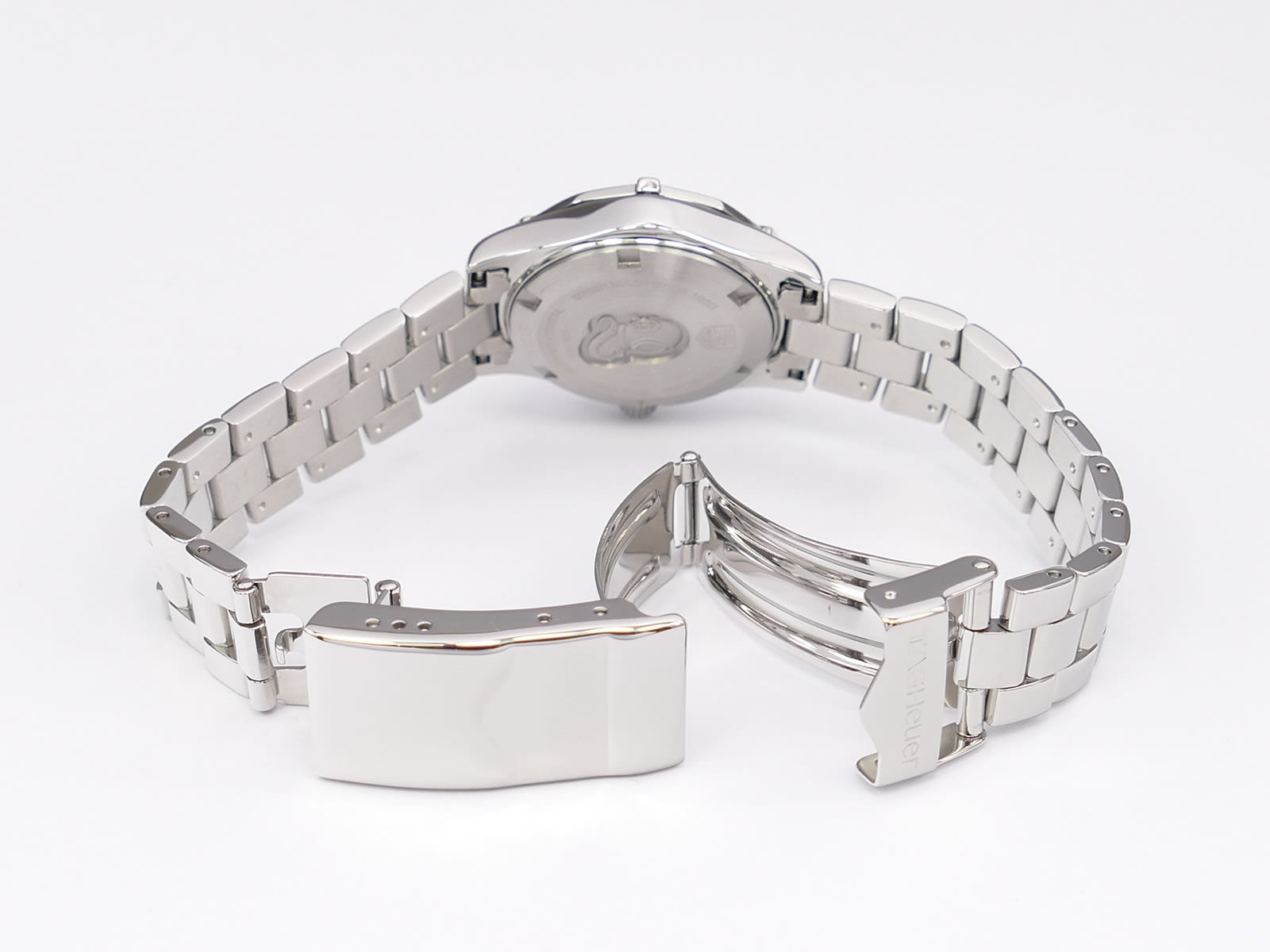 TAG Heuer Aquaracer WAF1415 stainless steel folding clasp with wet suit expansion