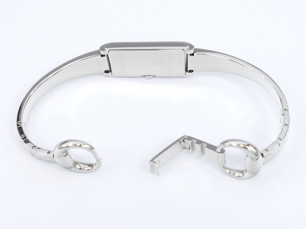 Gucci G-Line 109 side and stainless steel bangle