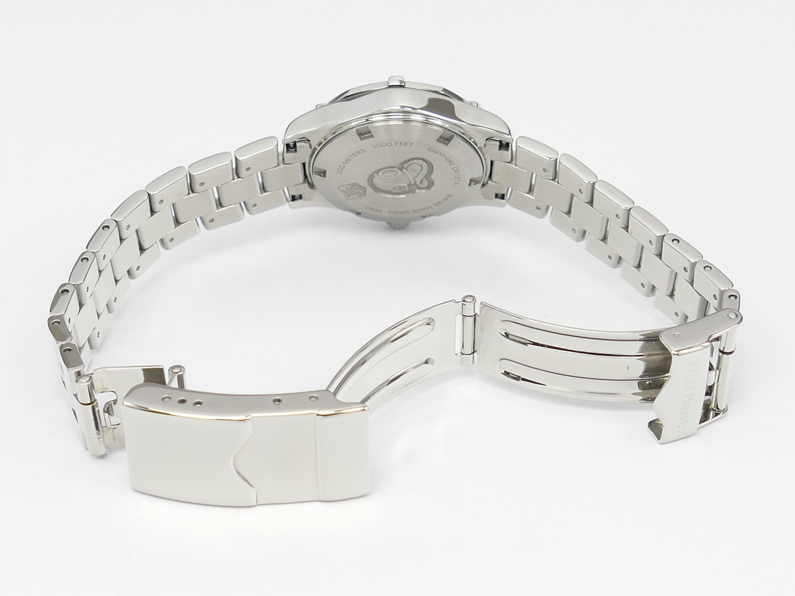 TAG Heuer Aquaracer WAF1415.BA0813 stainless steel folding clasp with wet suit expansion