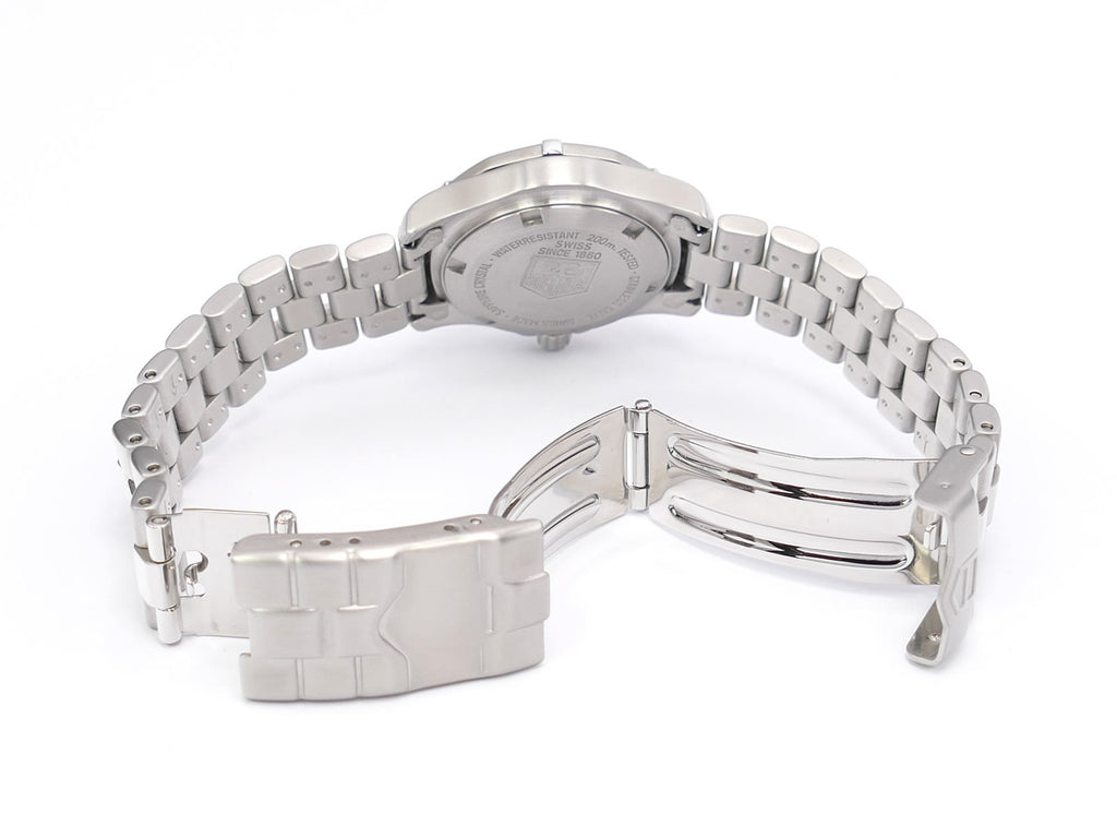 TAG Heuer 2000 WK1312-1 stainless steel folding clasp with wet suit expansion