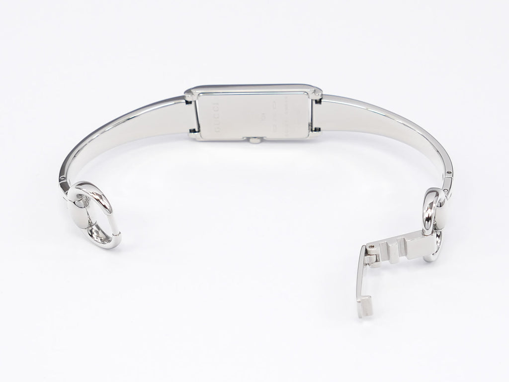 Gucci G-Line 109 stainless steel bangle clip