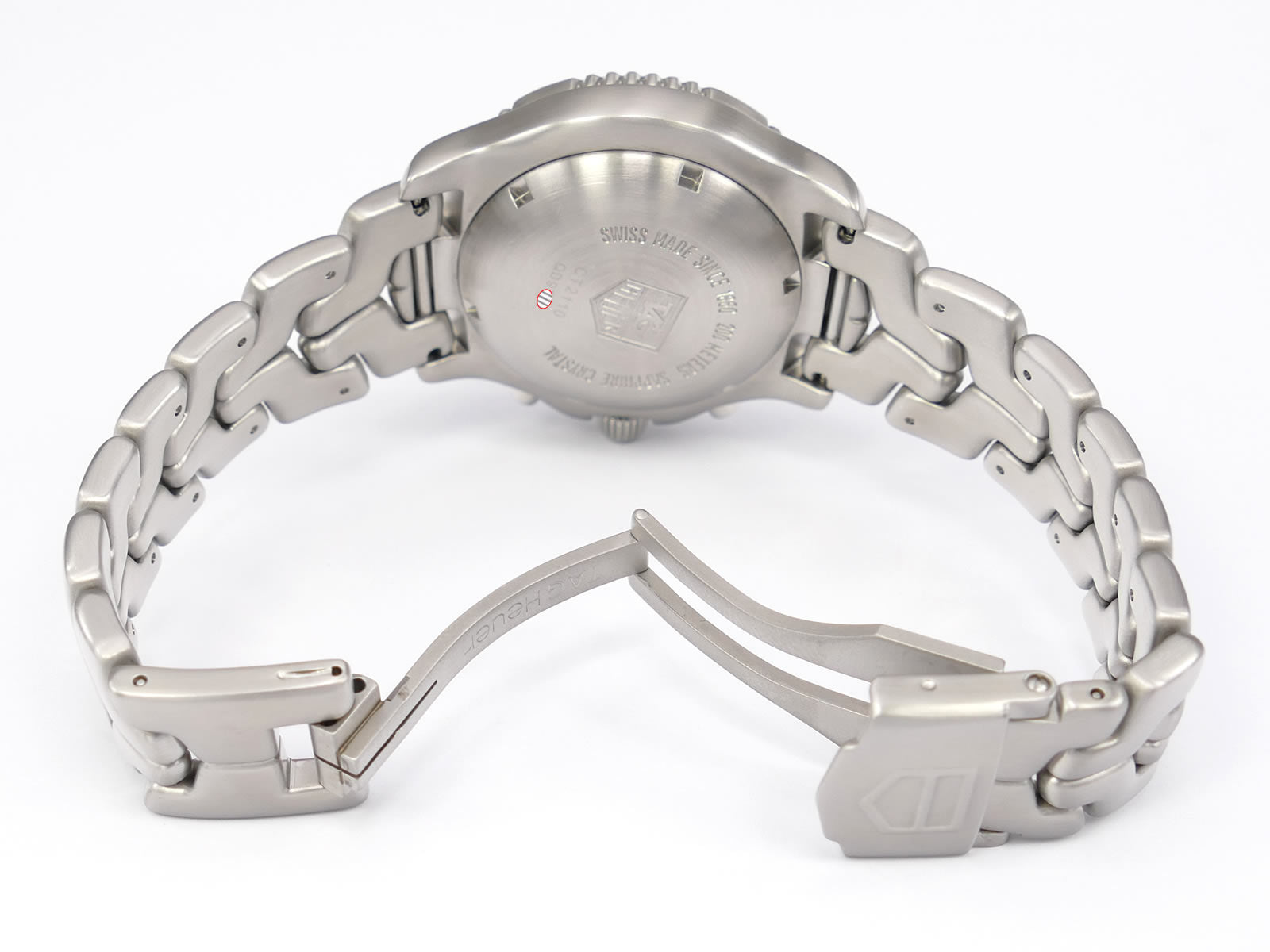 TAG Heuer Link CT2110 stainless steel folding clasp