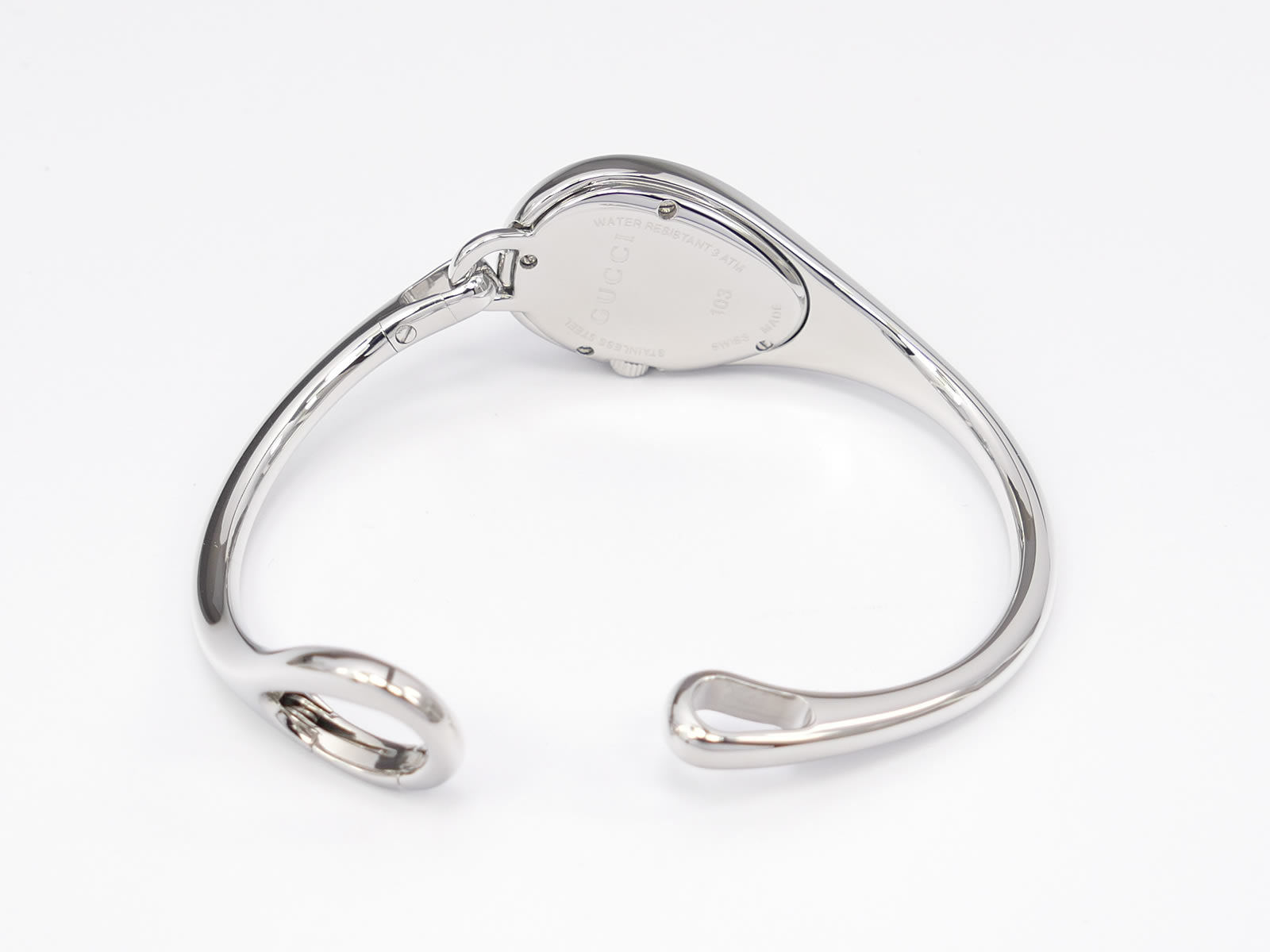 Gucci Horsebit 103 Stainless Steel lobster claw clasp