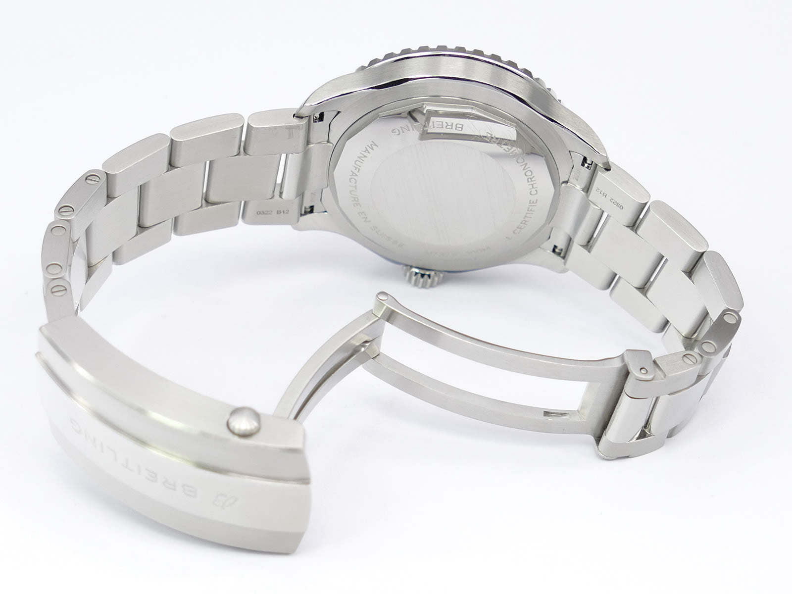 Breitling Superocean III 42 A17375 stainless steel folding clasp