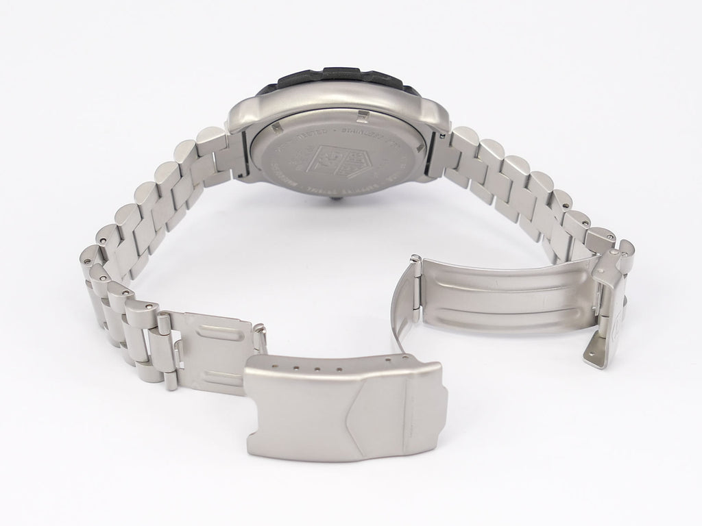 TAG Heuer Formula 1 Chronograph 571.513T stainless steel folding clasp with wet suit expansion