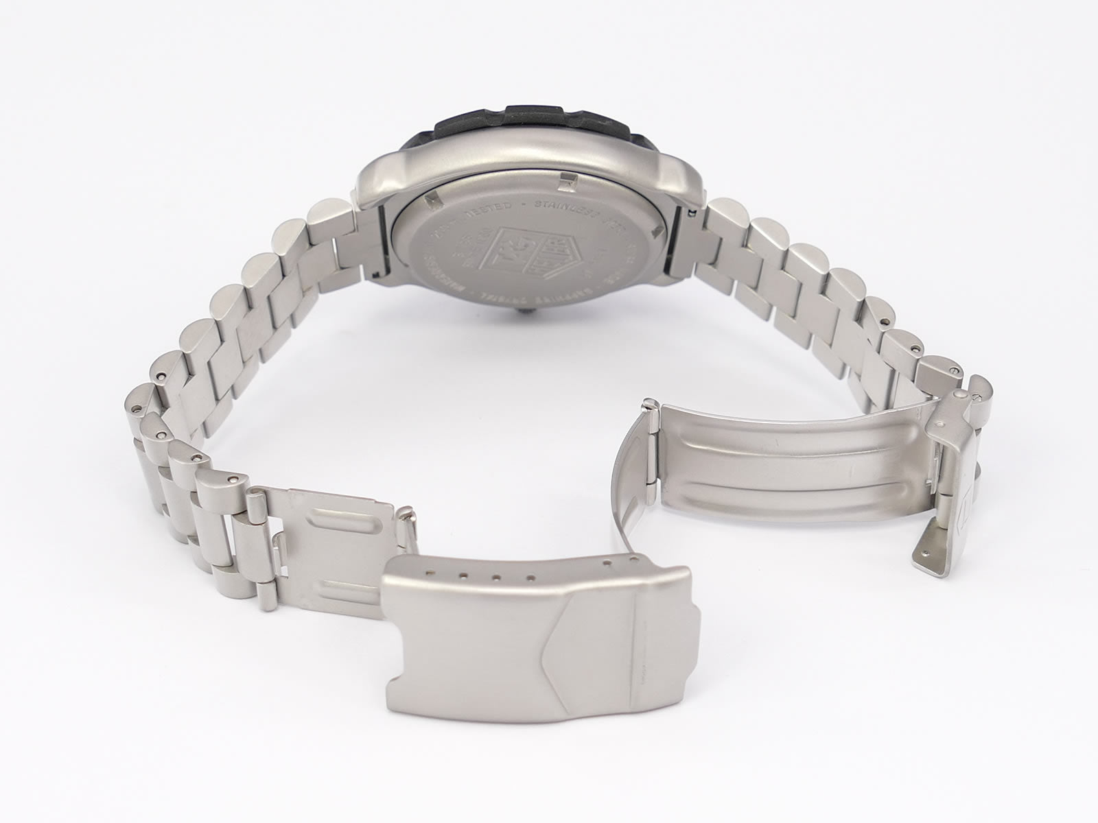 TAG Heuer Formula 1 Chronograph 571.513T stainless steel folding clasp with wet suit expansion
