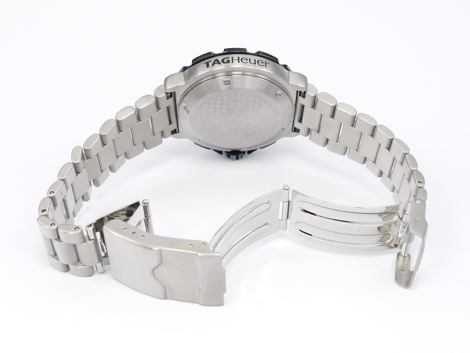 TAG Heuer Formula 1 CAH1110 stainless steel folding clasp with wet suit expansion