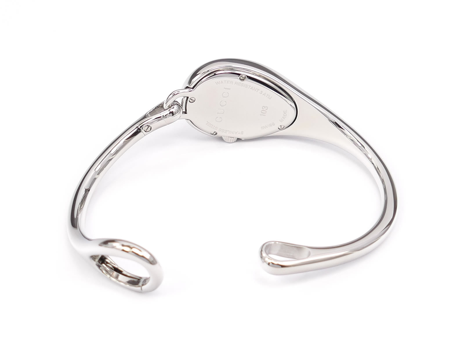 Gucci Horsebit 103 stainless steel lobster claw clasp